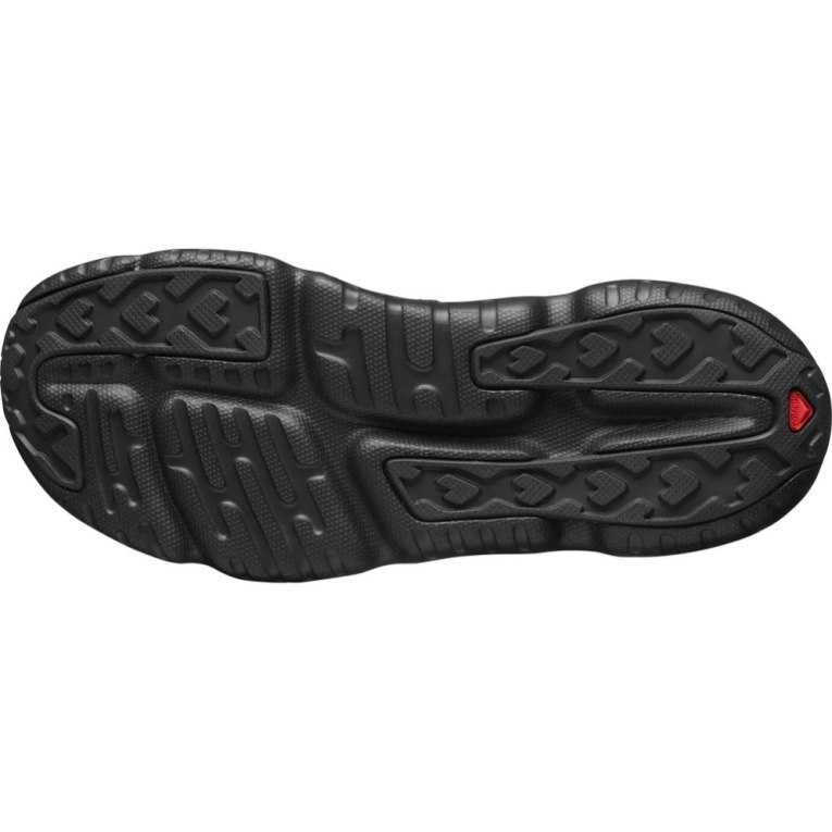 Black Salomon Reelax 5.0 Men's Slides | PH 86521A